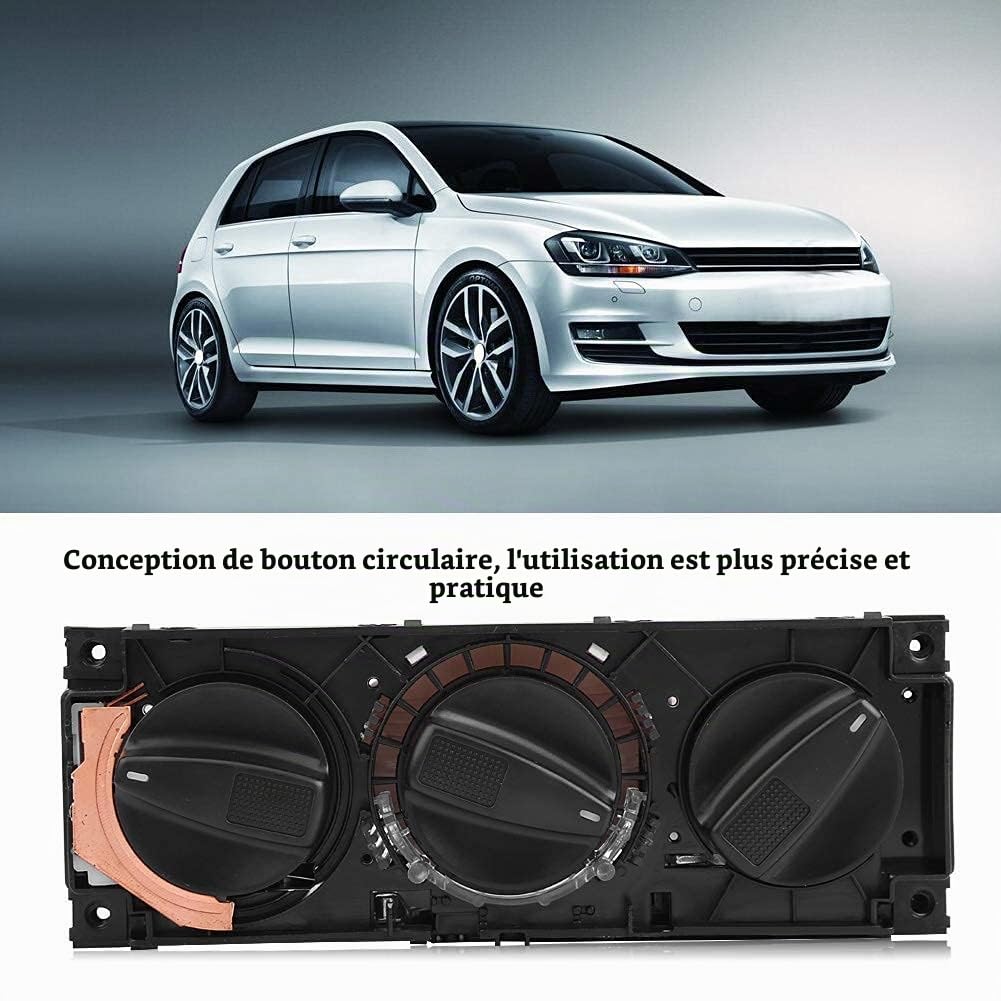 OUKENS Interrupteur de chauffage, commande de chauffage de climatiseur de voiture en matière plastique ABS 1H0820045D pour Golf/Jetta/MK3/VENTO/EUROVAN