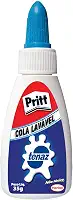 Cola Branca Pritt Tenaz, ideal para uso em casa, escola ou escritório, transparente, Cola escolar atóxica adequada para crianças, Embalagem 1x35g