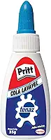 Cola Branca Pritt Tenaz, ideal para uso em casa, escola ou escritório, transparente, Cola escolar atóxica adequada para crianças, Embalagem 1x35g