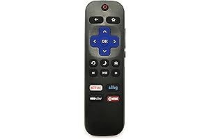 Hitachi Roku TV Remote with Volume Control & Power Button