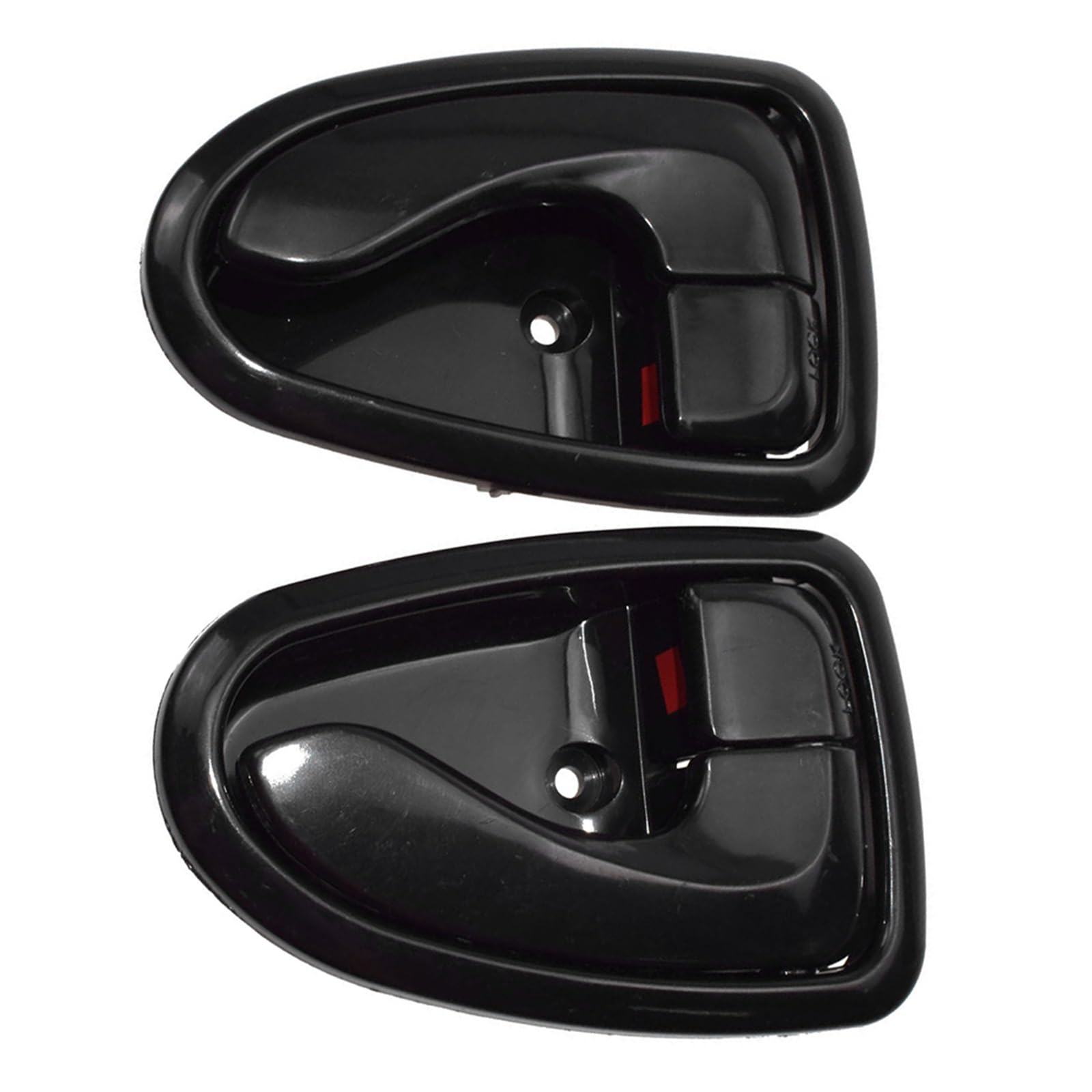 RYNVRNCOE Car Door Handle for Hyundai for Accent 2000-2006 82610-25000 82620-25000 1Pair Car Interior Door Handles Front Rear Left Right Side Black(Black)