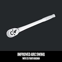 Vista 3 de Craftsman Trinquete, mango largo de cabeza de pera, SAE, 72 dientes, 3/8 pulgadas (CMMT99427)