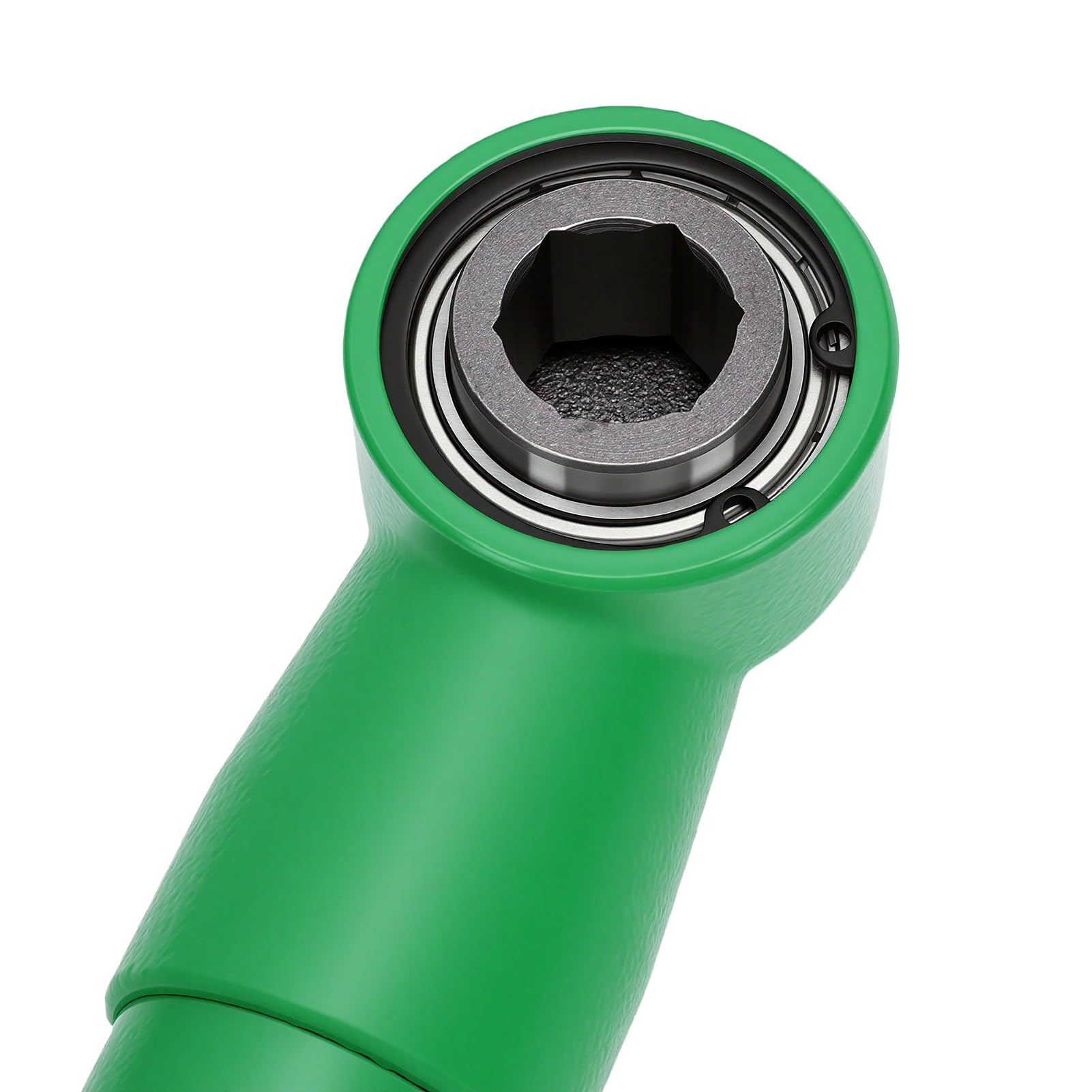 Fafeicy Przedłużacz Klucza Odsadzonego 1/2 Cala, Zielona Stal Stopowa | Adapter gniazda offsetowego Mocowanie pod kątem 90 stopni z przełącznikiem jazdy do przodu i do tyłu jednym dotknięciem do