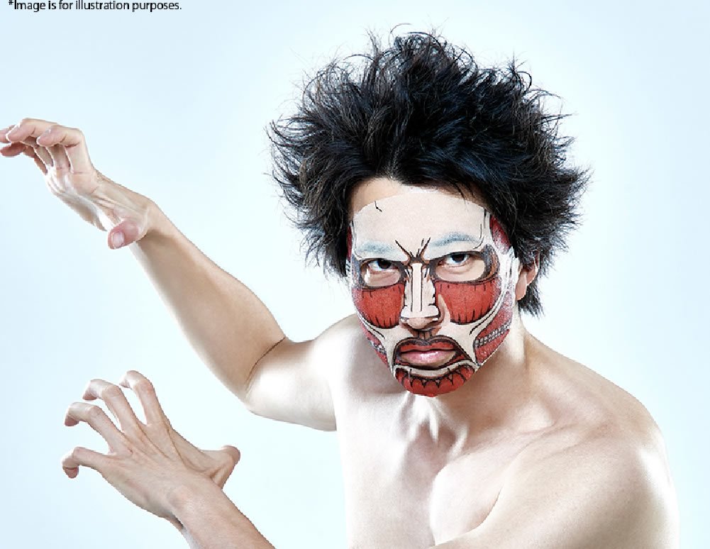 Amazon.co.jp: 一心堂本舗 進撃の巨人 フェイスパック(超大型巨人＆女