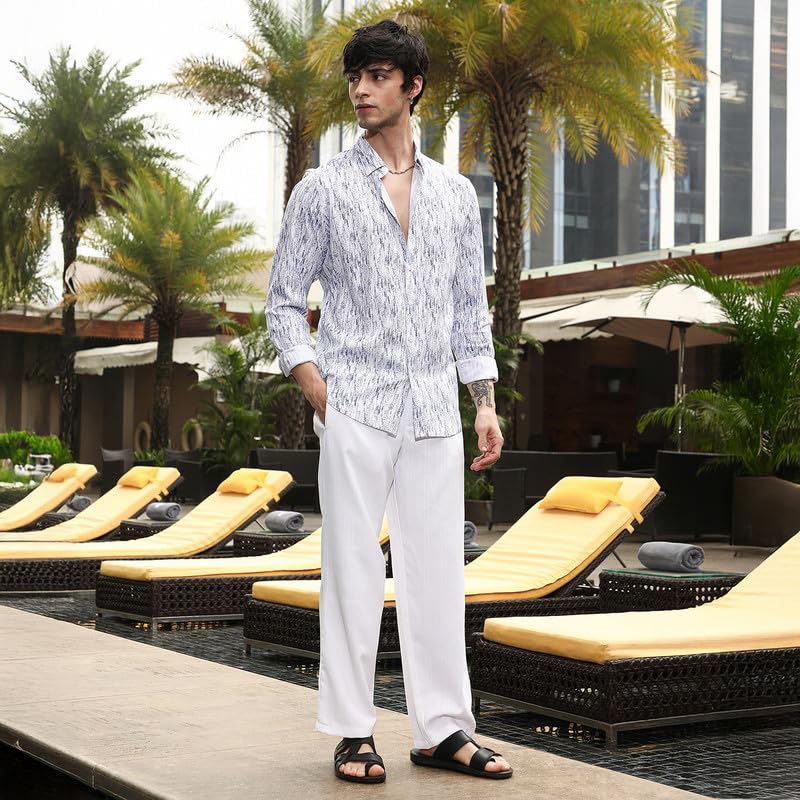 Image of CAHOOT Men's Olive Shirt Casual Wear | Shawl Collar | Long Sleeve | Button Closure | Shirt Crafted with Comfort Fit for Everyday Wear