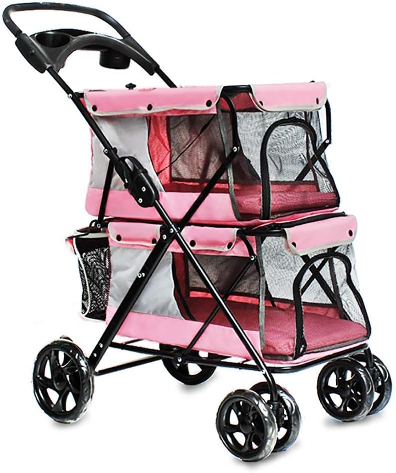 passeggino a due piani per animali domestici