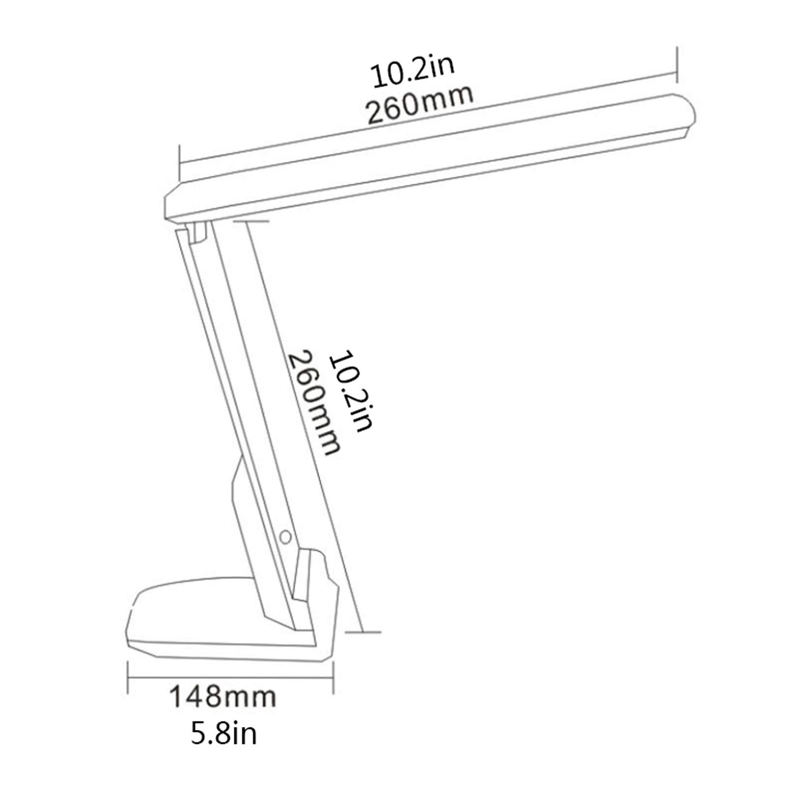 Lampe Lecture Lampe de Bureau Plug-in Lampe Touch Control Lampe de Bureau Lampe de Nuit, 27 mèches à LED, lumière de Table Pliable for dortoir de collège, Bureau, Maison Lampe Bureau