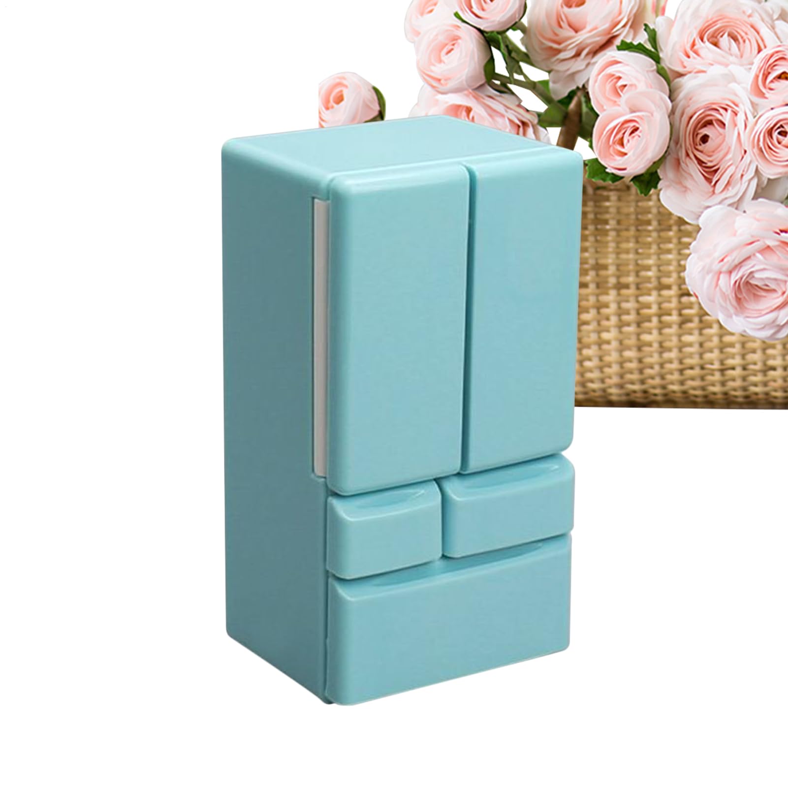 Toy Refrigerator 1:12 Scale Creative Double Door Fridge โ image 1