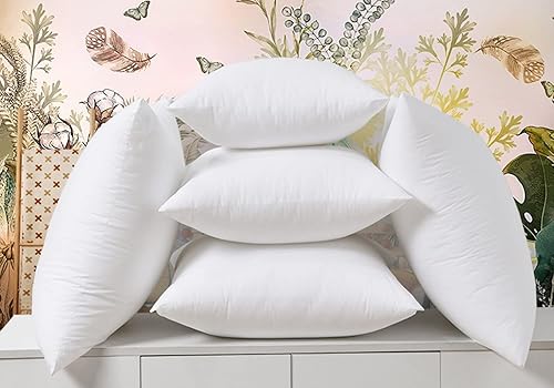 Miniatura 4 de Relleno de almohada hipoalergénico de alta calidad, forma cuadrada para fundas de almohada decorativas, cojín cama, sofá, juego de 1-16 x 16 pulgadas