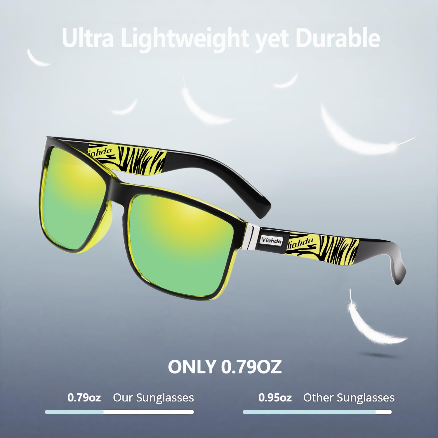 HD6009 Polarisierte Sport-Sonnenbrille für Herren, zum Radfahren, Laufen, Angeln, Golf, modisch