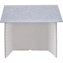 Desktop Soundproof Cover 31" H X 31" W X 31" L Recording Booth Portable Vocal Recording Booth with Double Sound Insulation Vocal Sound Absorbing Shield for Recording Studios, OfficesGray