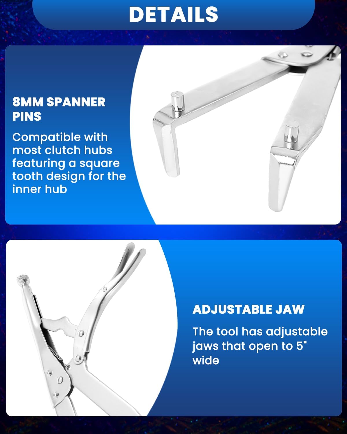 SIXIWANZI Clutch Holding Tool, Motorcycle Clutch Hub Basket Holder, Heavy Duty Flywheel Holding Tool