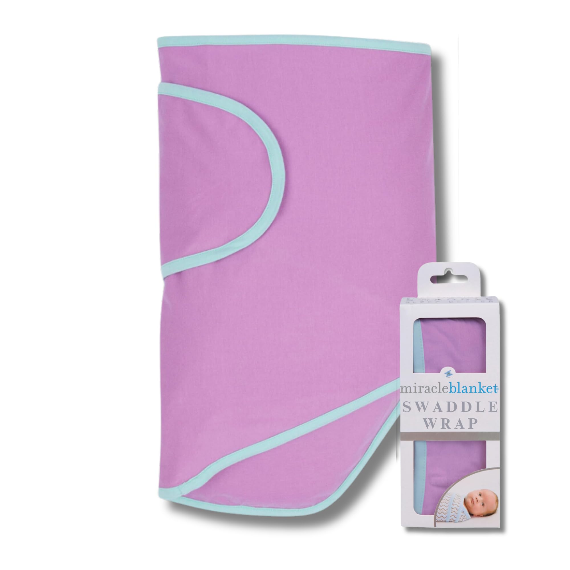 Miracle Blanket Swaddle Wrap – Help Your Newborn Sleep Longer – Soft & Secure Sleep Sack for Infants – Easy-to-Use Swaddling Blanket for a Calm Baby (