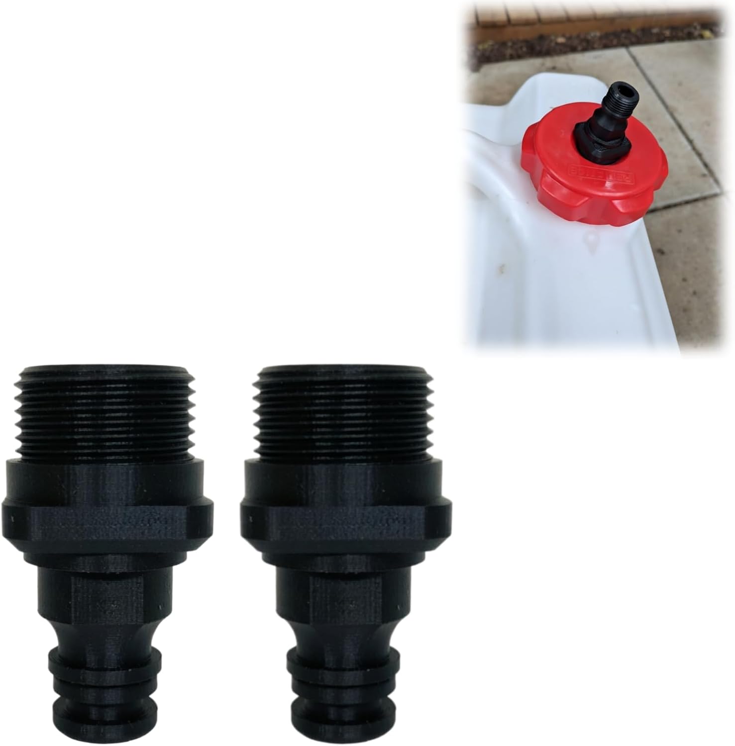 Quick Connect Adapter Compatible with Reliance Aqua-Tainer - Durable Leak-Proof Hose Connector for RV Camping Gray Water