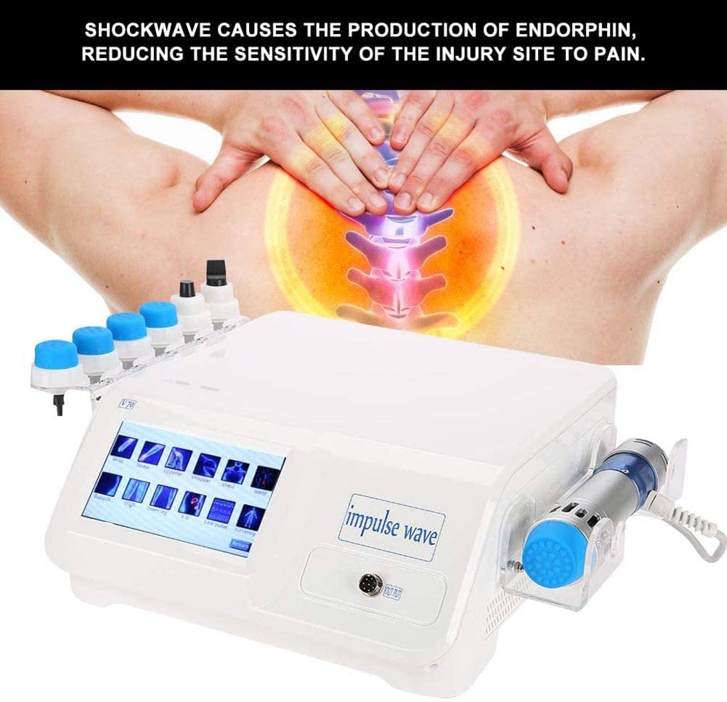 Macchina Per Massaggio Muscolare Ad Onde D'urto, Massaggiatore Extracorporeo Per Terapia Ad Onde D'urto ED Dispositivo Per Terapia Elettromagnetica Per Percussioni Di Tessuti Profondi Body Relax
