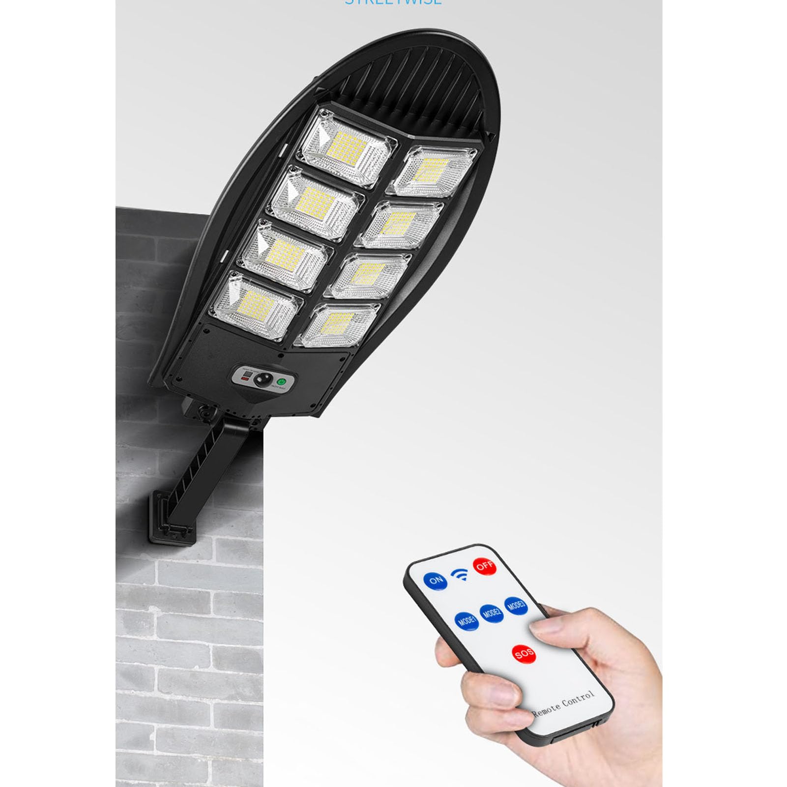 XUMIUZIY Lumière Solaire à Détecteur de Mouvement, luminosité 10W