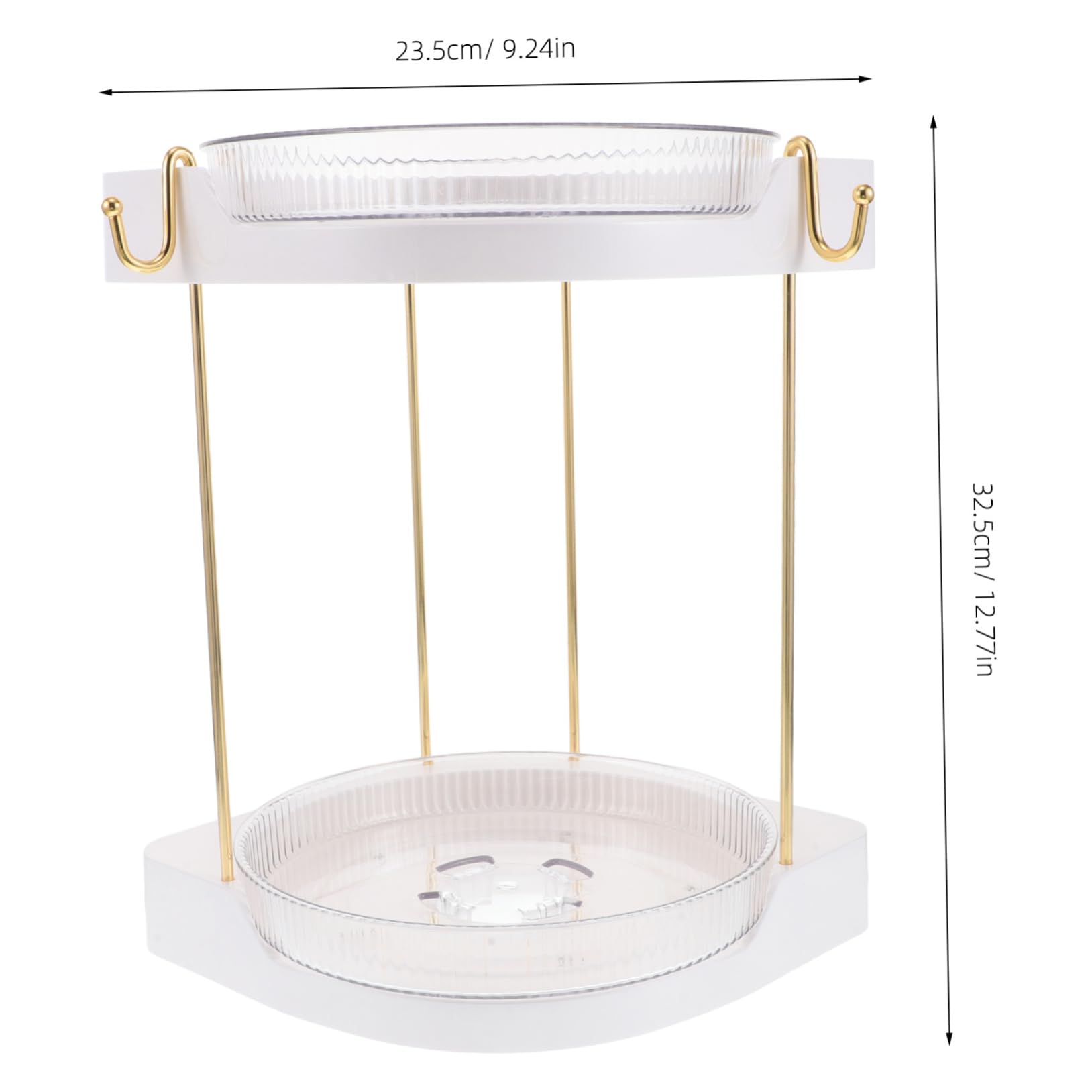 Organizer Rotante per Trucchi da Bagno Porta Profumo Multistrato Organizer Girevole per Cosmetici Portatile per Cura