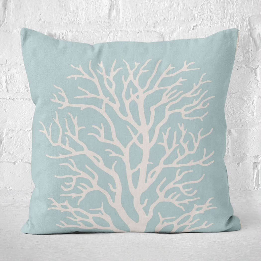 Amazon.co.jp: Hemevd クッションカバー 海の青い航海の白のサンゴ礁の