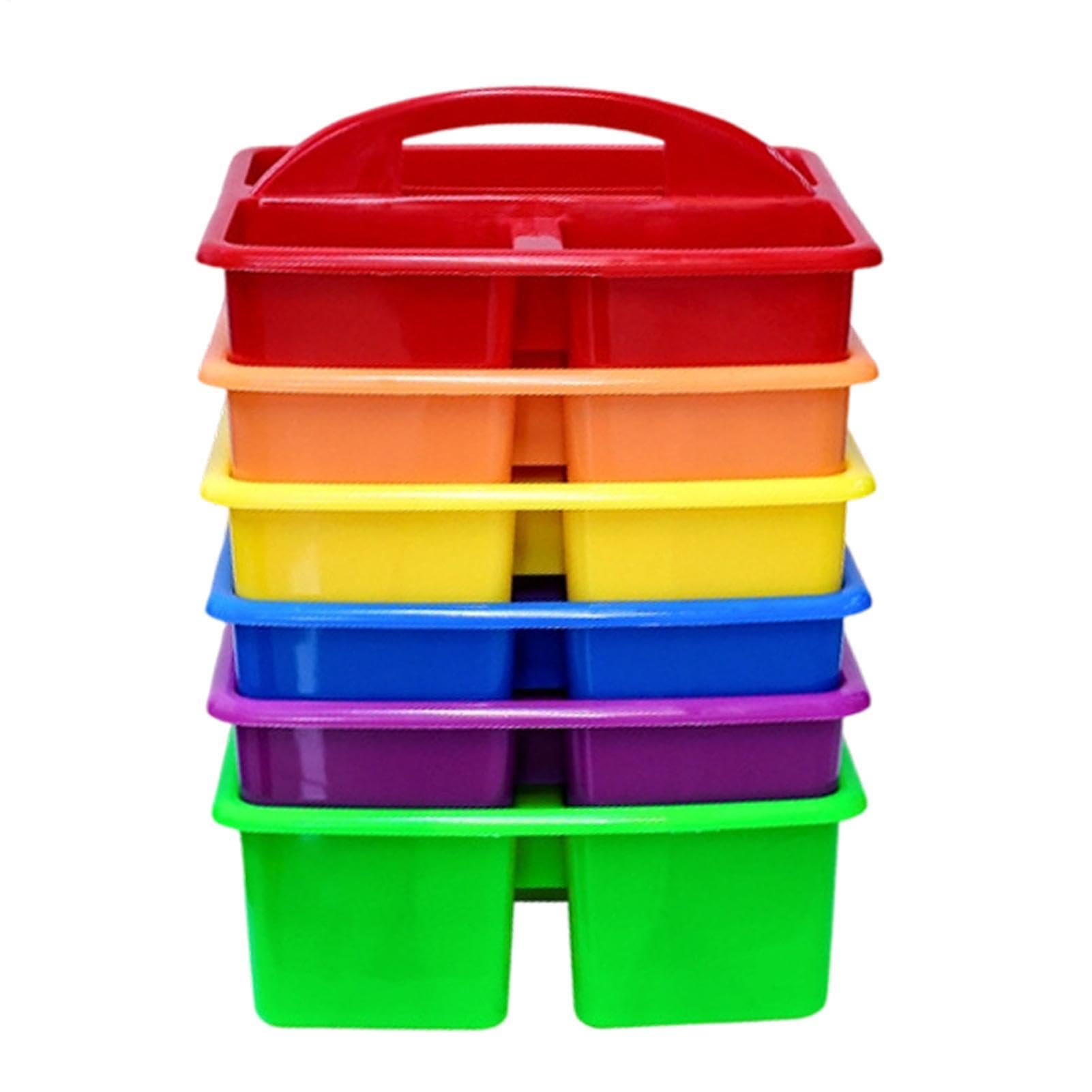 Scatole da tavolo per aula, 6 pezzi, colorate, per aule