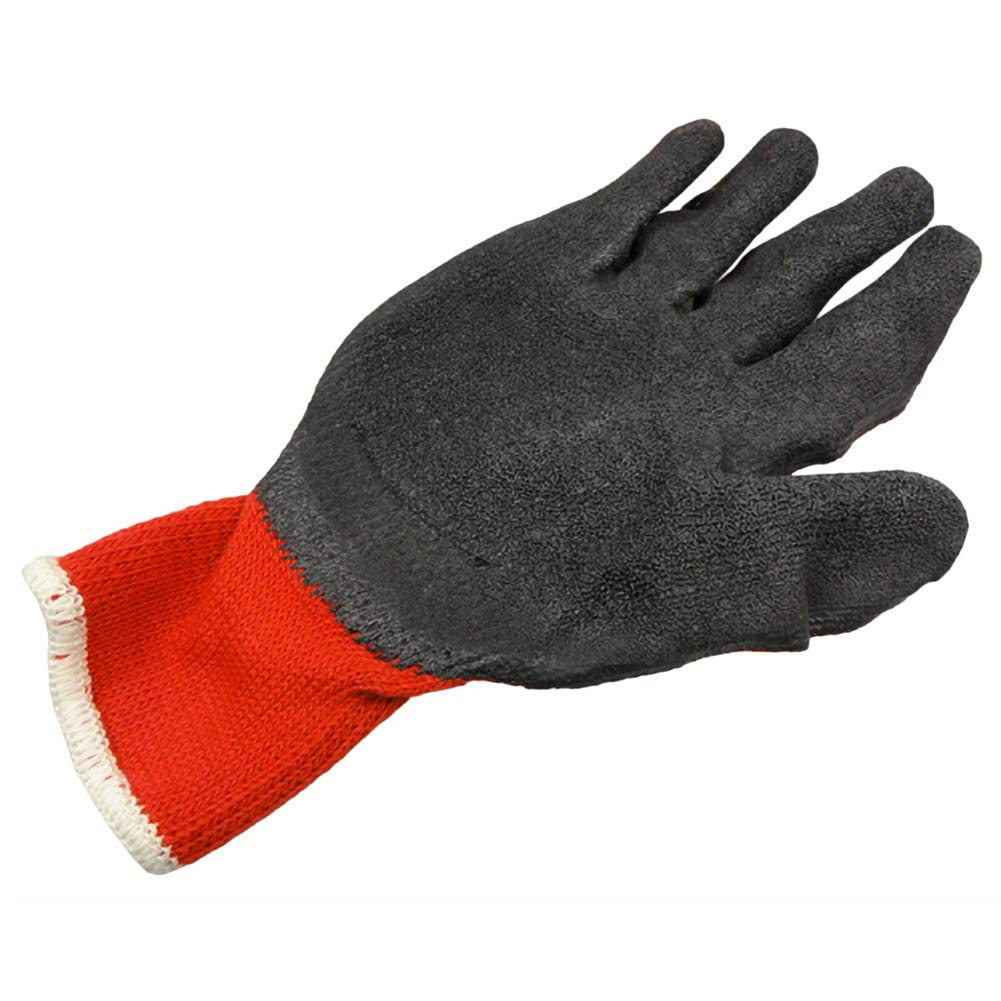 HexArmor 9011-L Level 6 Series Gants résistants aux coupures avec revêtement en caoutchouc infroissable au niveau de la paume, taille L, rouge/noir HexArmor