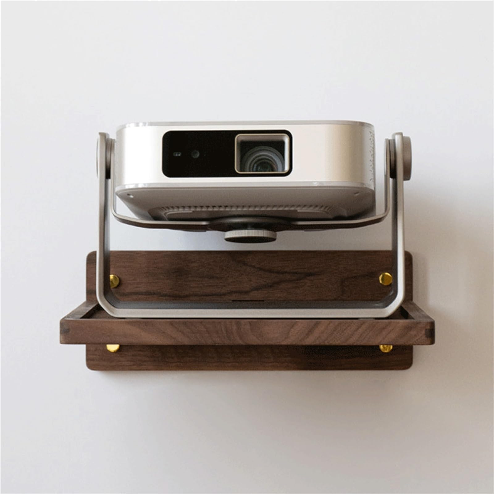 Home cinéma Support de projecteur en Bois de hêtre, Table de Nuit Murale et Support de Rangement for routeur Portable