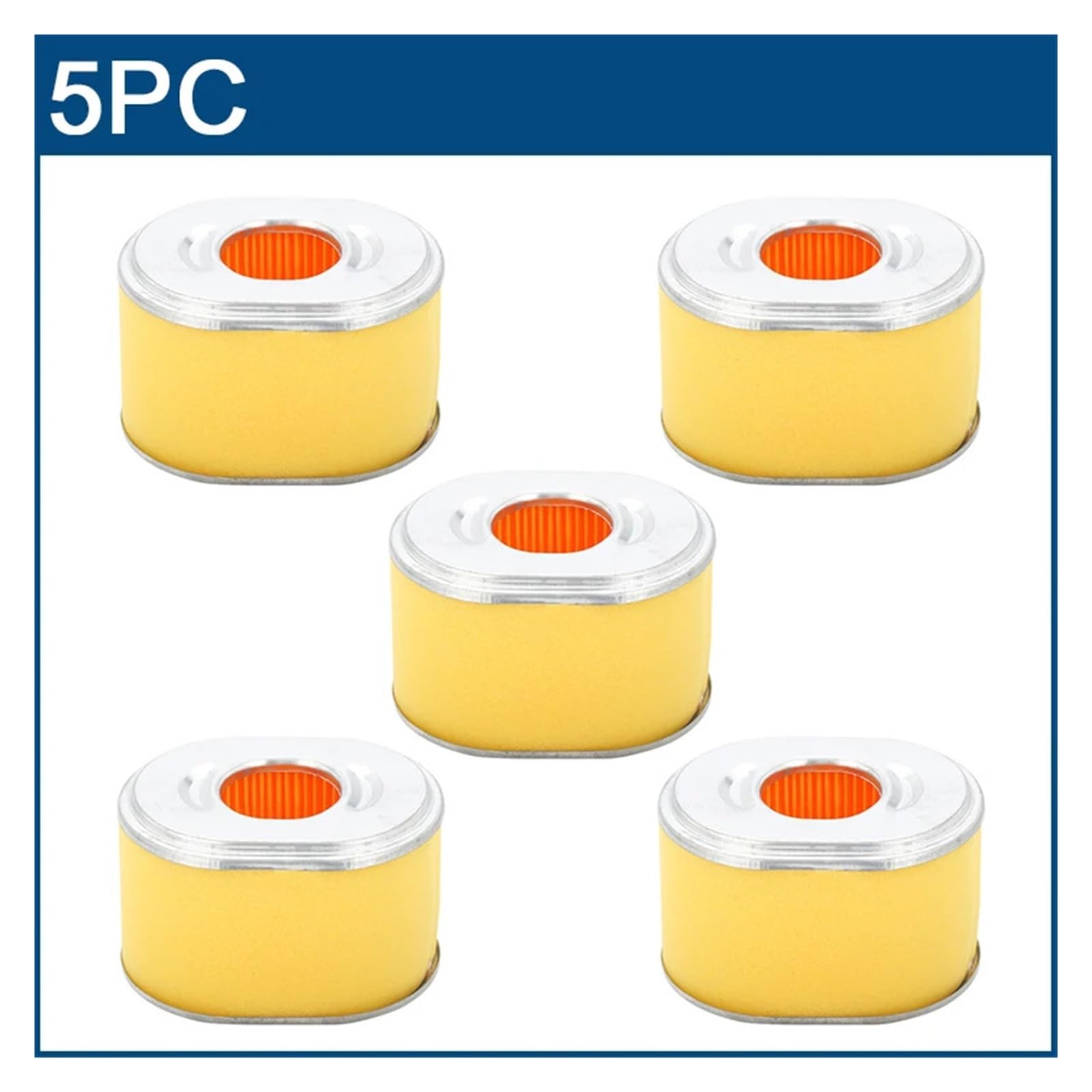 5 cartuchos de filtro for máquinas 168F, accesorios de repuesto for filtro de aire de motor de gasolina.