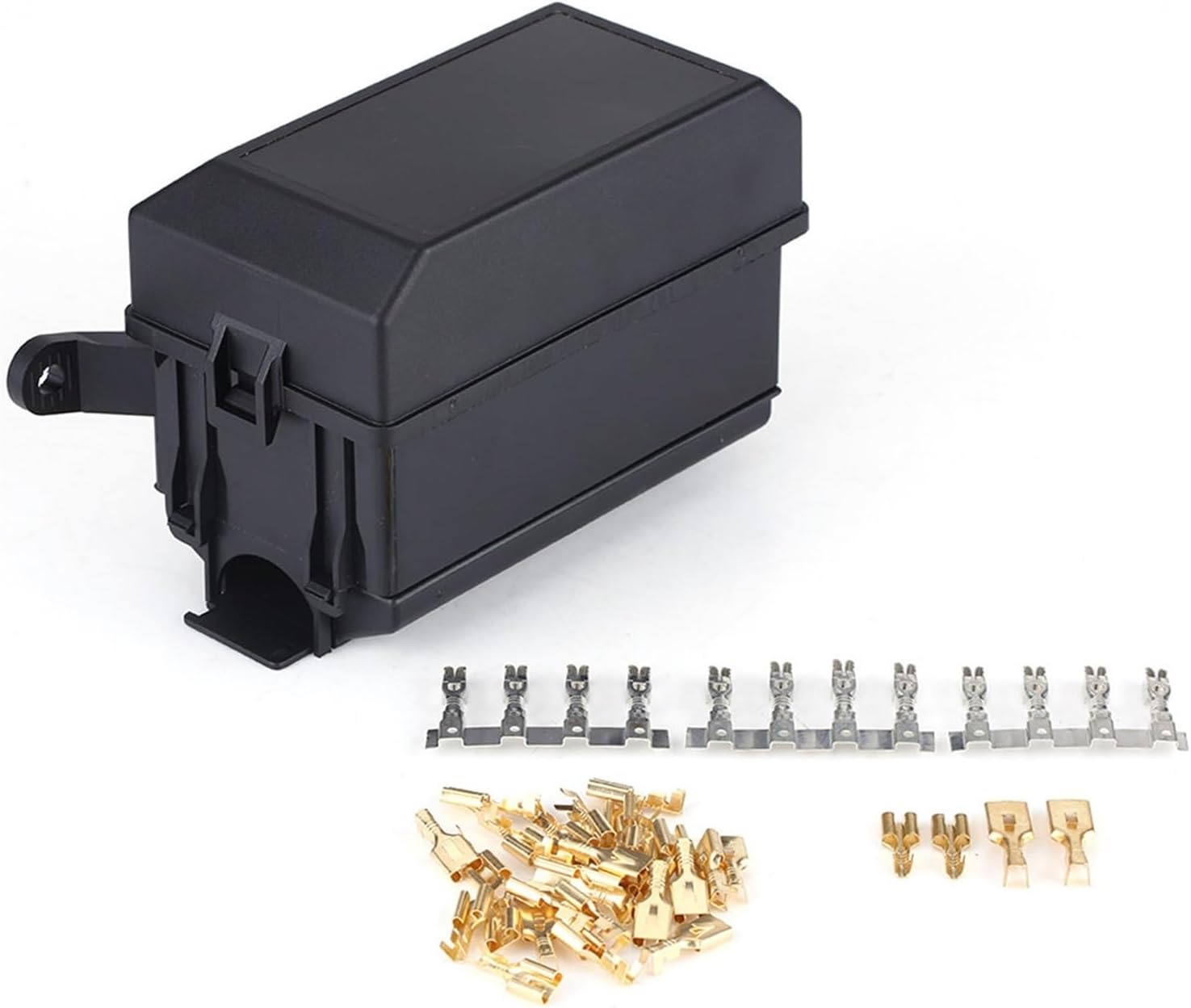 Cars 6 way Fuse Relay Holder Box Socket with 41Pcs Pins Replacement For Auto Car SUV Off road Pickup Truck Accessories