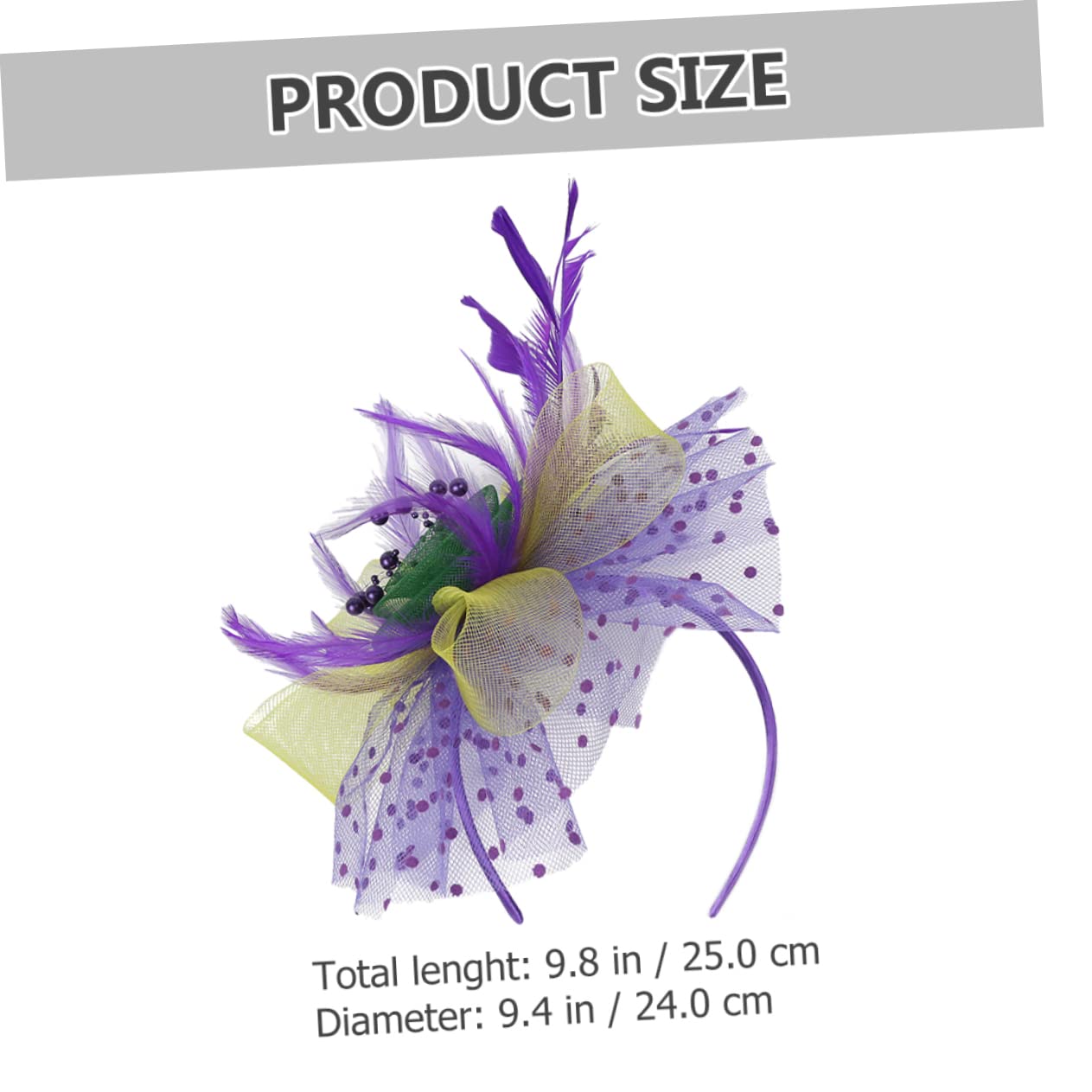 Abaodam 4pezzi Fascinator Da Sposa Con Fiori Colorati e Rete Per Tea Party e Matrimonio Accessorio Elegante Per Donne Per Cerimonie e Occasioni Speciali