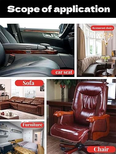 Miniatura 3 de Parche de reparación de cuero, parche de reparación de cuero para muebles, kit de reparación de vinilo, parche de cuero para sofás, muebles,