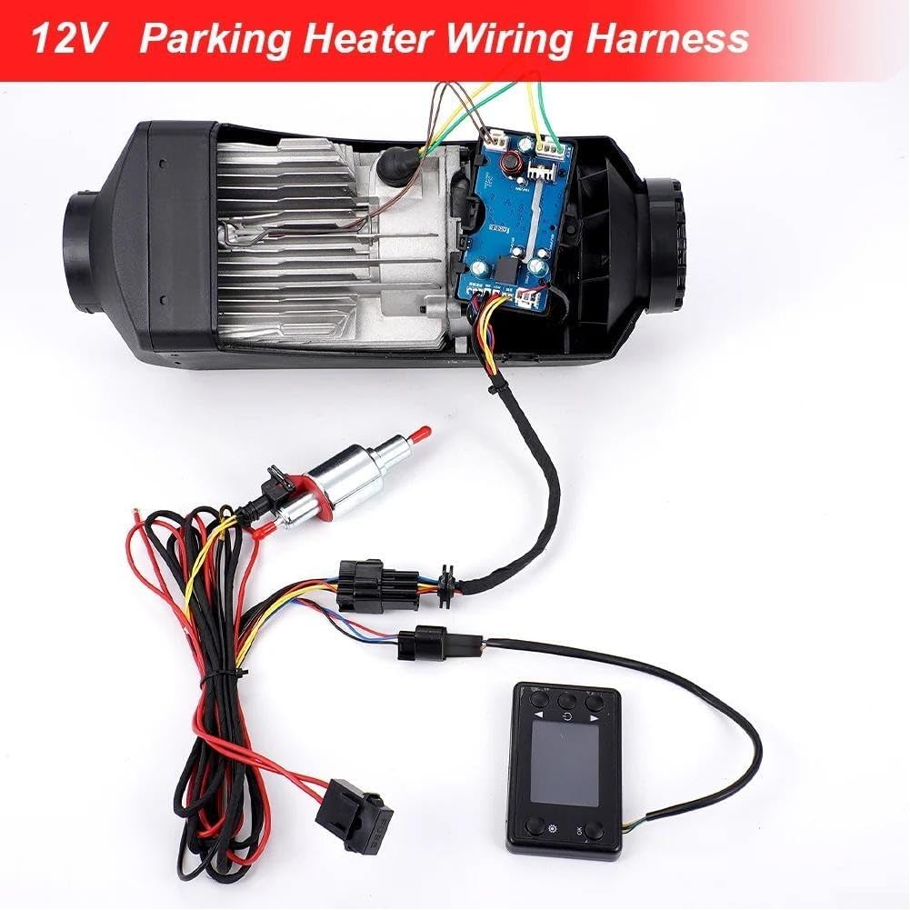 12V 24V Universal-Diesels Air Heater Controller LCD Monitor Switch, Control Board with Remote Control, Air Diesel Heater Parking Remote Controller