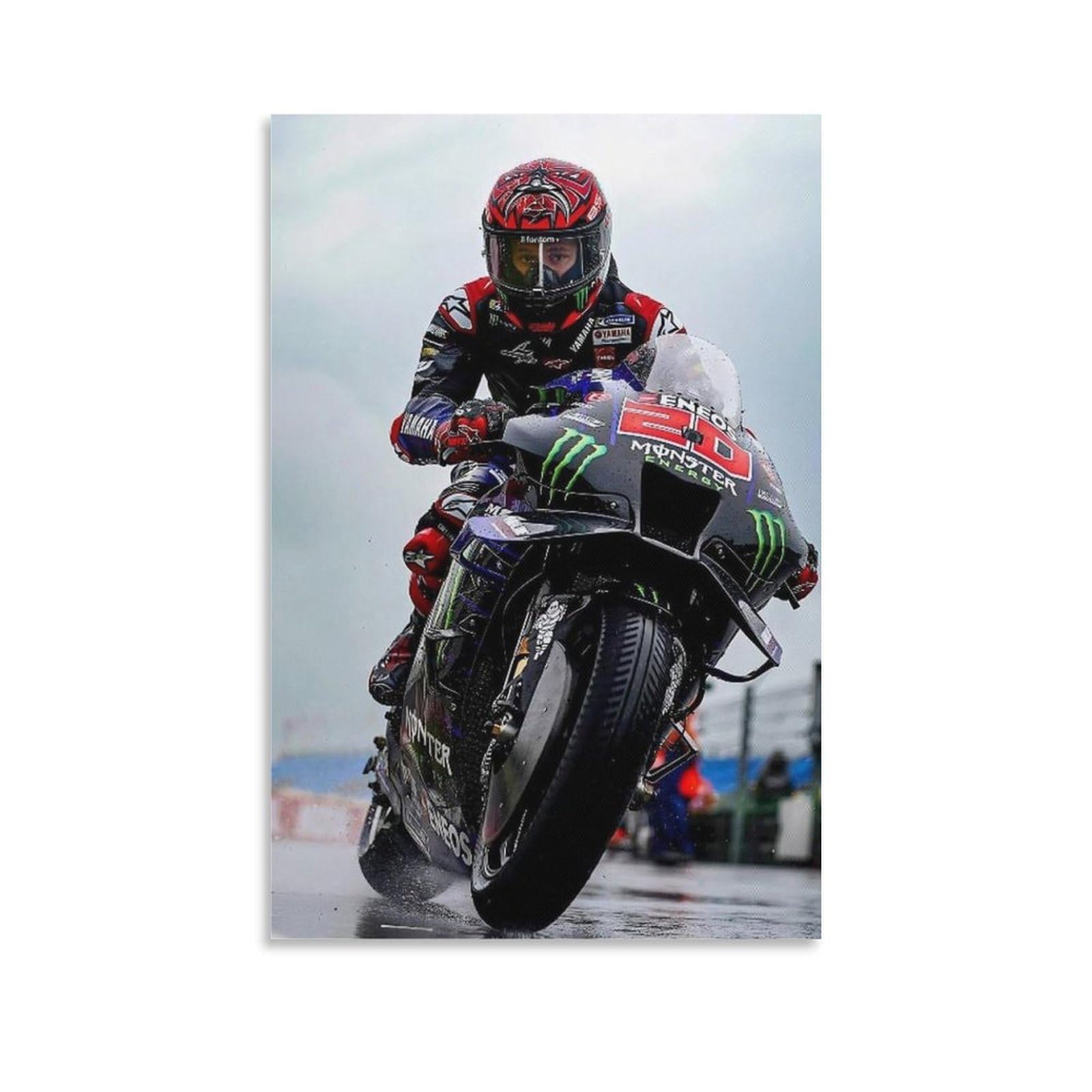 FCOIN Fabio Quartararo Canvas Poster Picture Print Wall Art Poster Painting Canvas Posters Artworks Room Aesthetic 08x12inch(20x30cm)