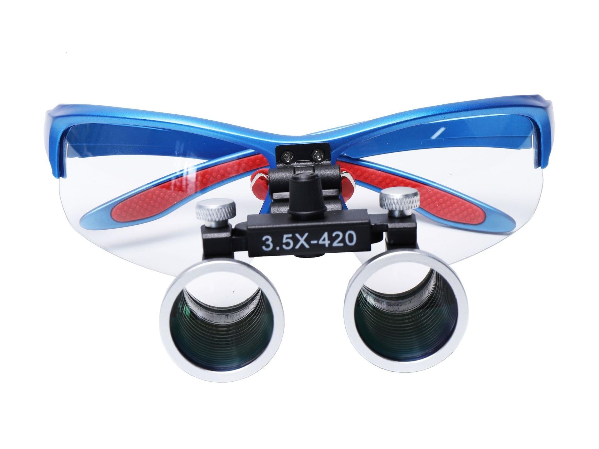 Generic Binocular Magnifier Dentistry Dental Glasses Loupes Goggles Protective Spectacles Glasses 2.5X 3.5X (3.5x-420), Black
