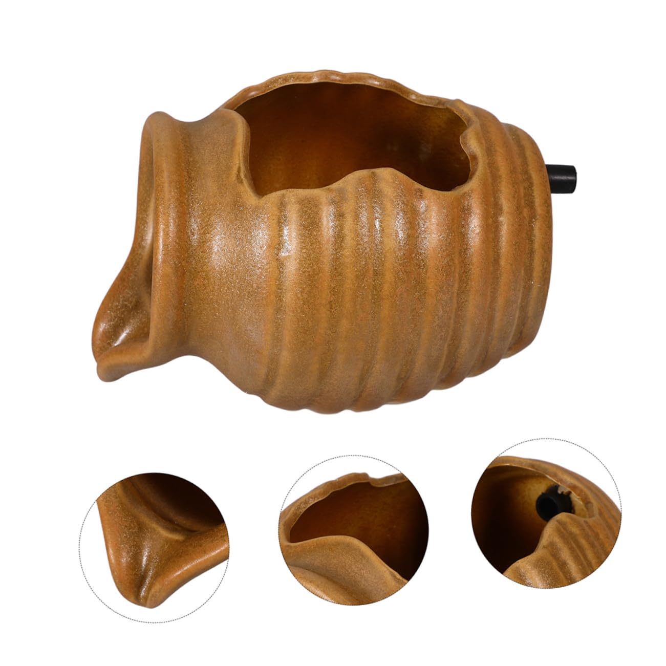 iplusmile Vaso Cascata in Ceramica Decorazione Per Esterni e Interni Vaso Fontana D'acqua Laghetto Per Aree Verdi Cascata Fai Da Te