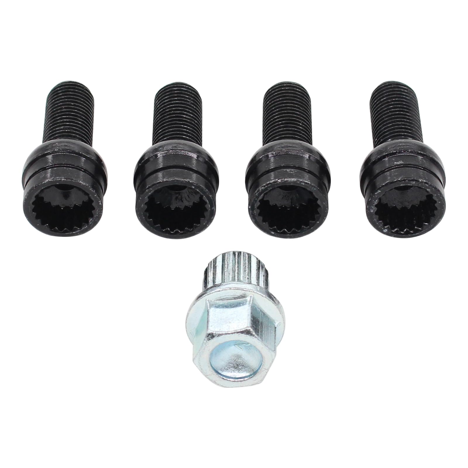 MOTOKU M14 x 1.5 Antitheft Wheel Bolts Lock Lug Nut with Key for VW Golf Jetta Beetle Passat Audi A3 A4 A5 A6 A8 TT S3 Q3 Q5 Q7-image-47