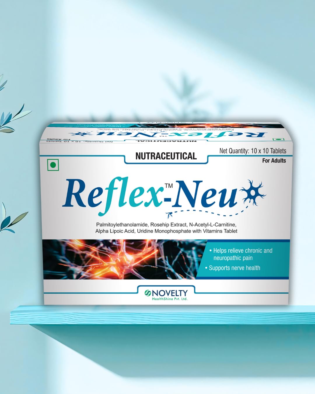 Advanced Neuro-Nutritional Solution for Nerve Pain & Repair (Strip of 10 Tablets) — Amazon image 2