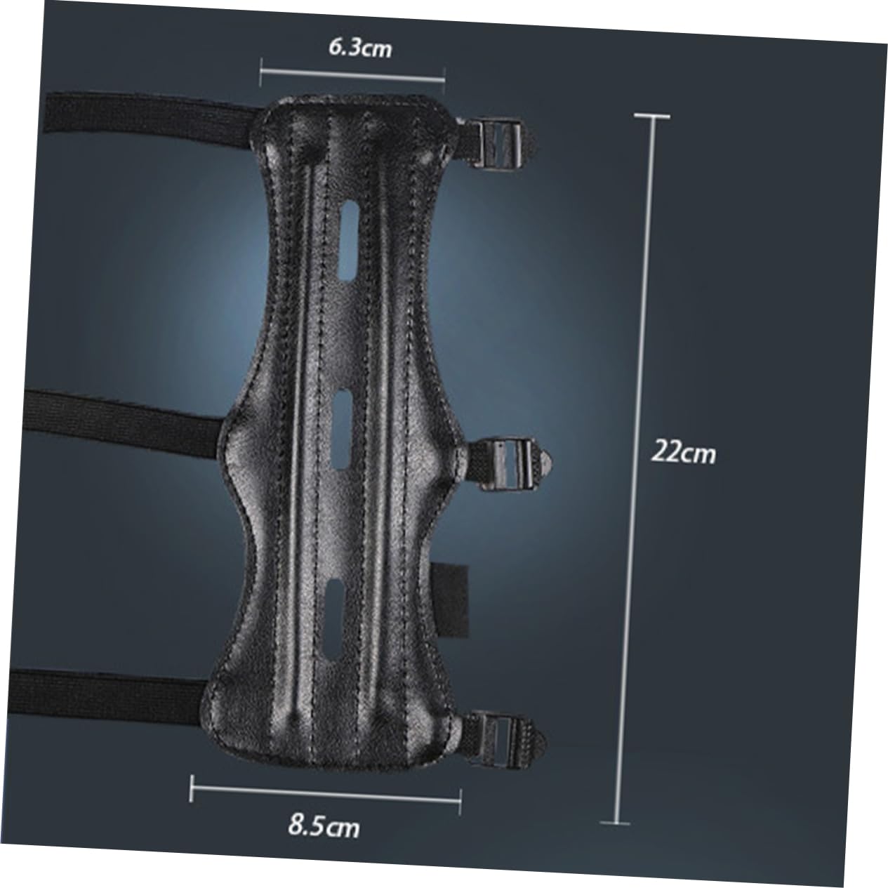 BESPORTBLE Leather Arm Guard for Shooting Arm Guard Chest Protector Adjustable Triple Buckle Strap