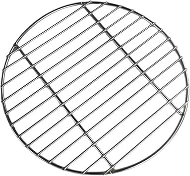 Round BBQ Grill Net, 10 Inch Stainless Steel Barbecue Round Grill Grate Reusable Barbecue Mesh Mat Wire Grid Rack for Outdoor Camping Picnic, Sports