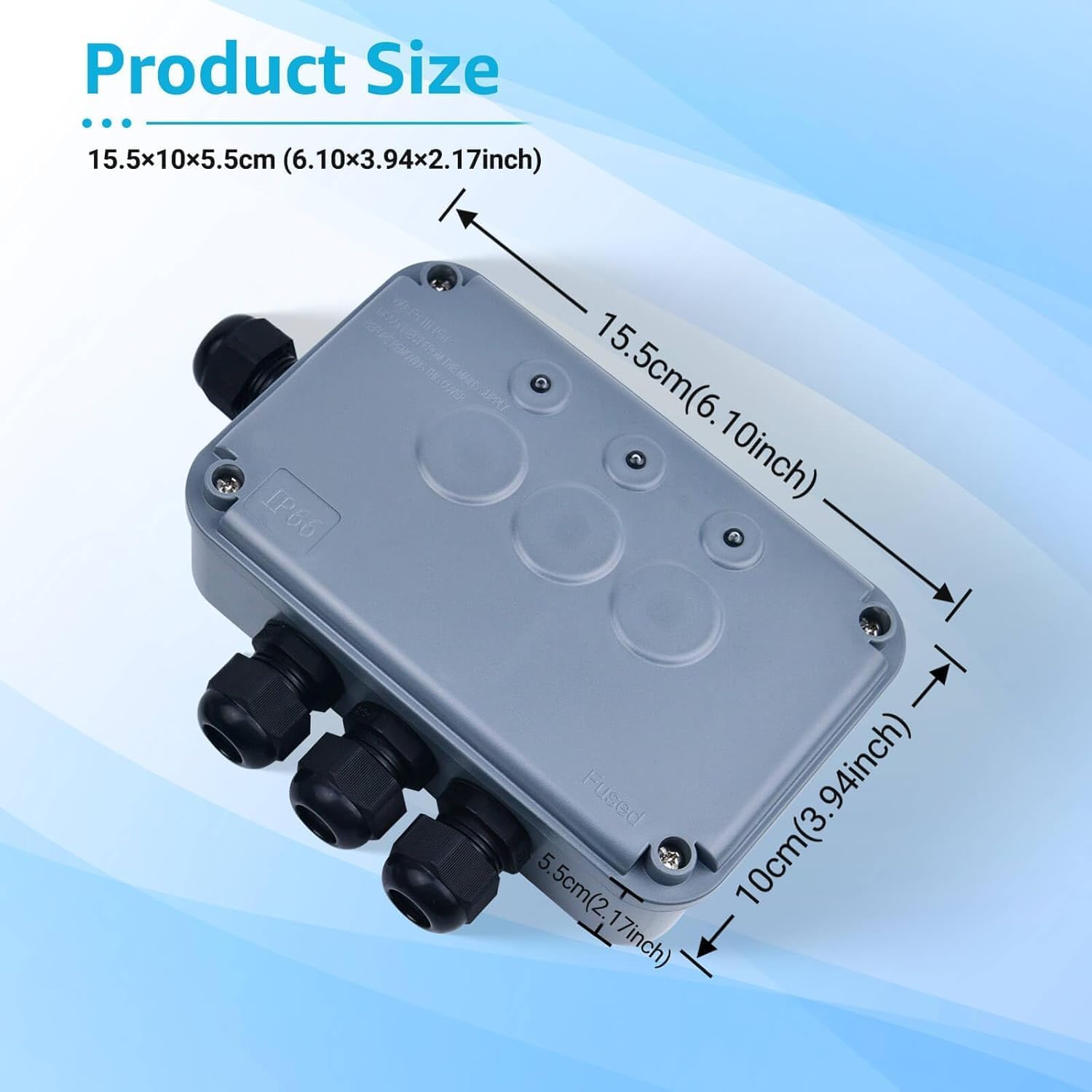 NineLeaf Outdoor Switch Box Product Dimensions