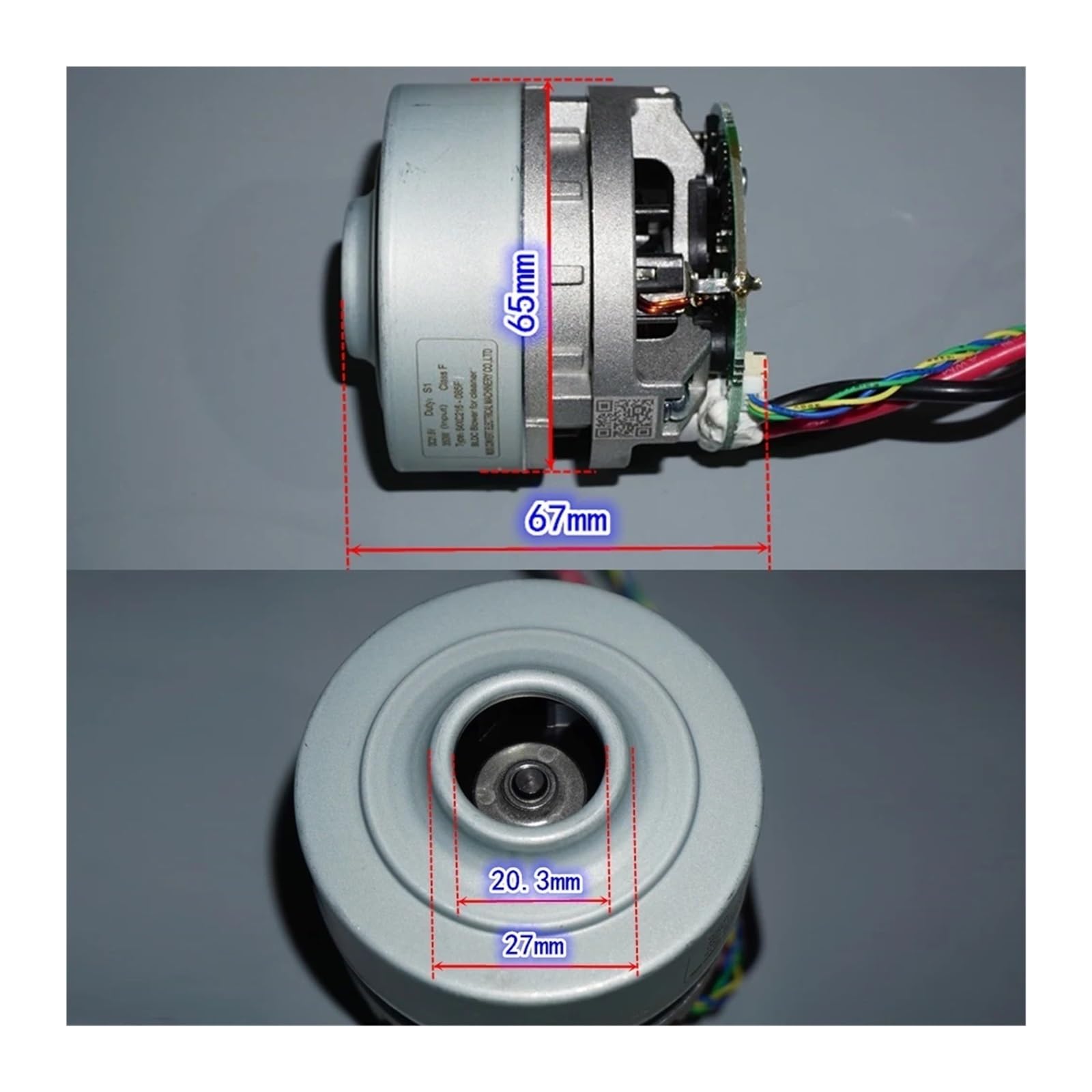 Motor de ventilador sin escobillas trifásico de alta potencia DC21.6V 350W, velocidad PWM, 100.000 rpm, alta velocidad, turbina, motor sin escobillas