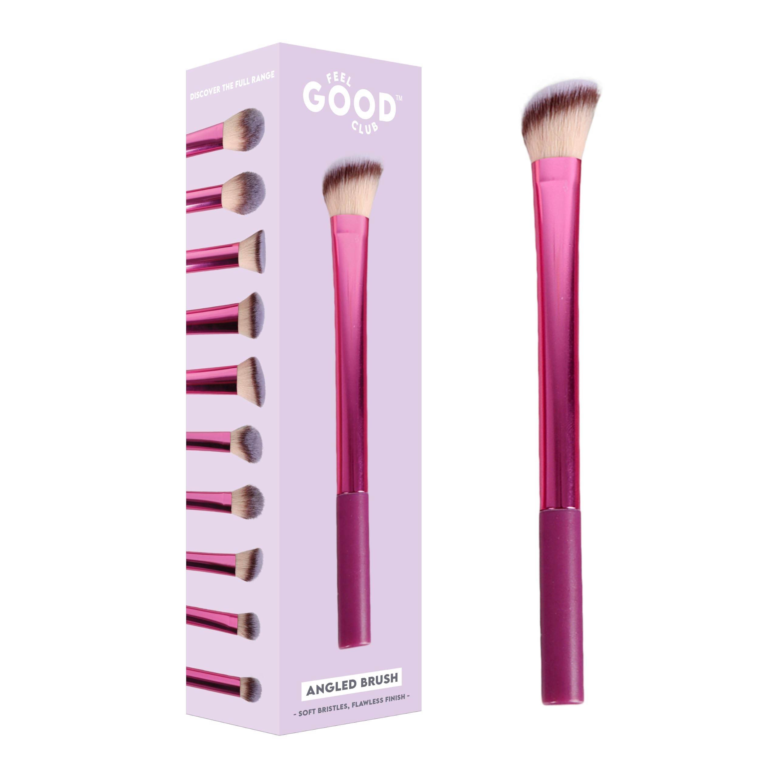 Feel Good Club Angled Makeup Brush 1 Pc | Soft Synthetic Slant Head For Contouring Face, Nose, Jawline, Cheek & Highlighting | Lightweight Handle-picture-36
