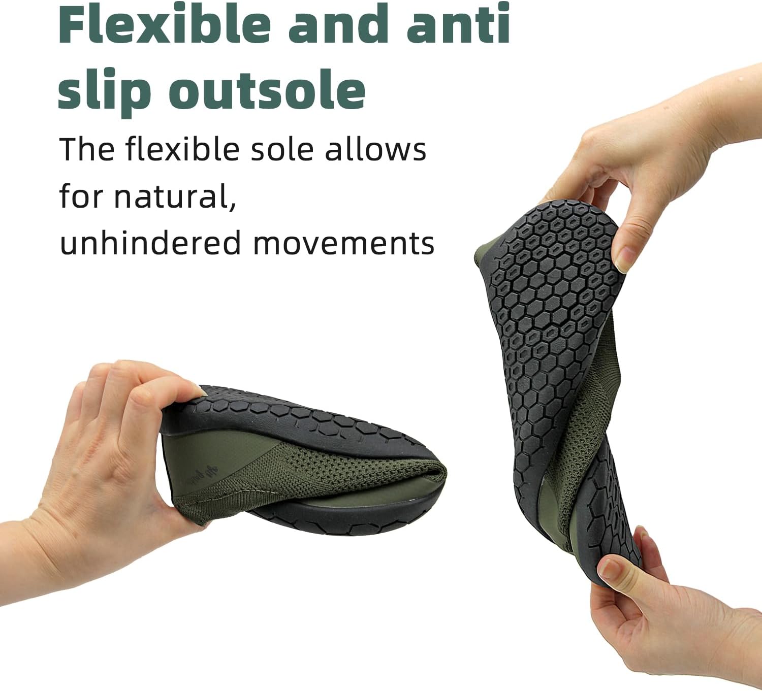 earthinglife Barefoot Grounding Shoes Slip On Wide Toe Box Conductive Flexible Outsole Zero Drop Connect to Earth More Energy Reduce Stress Enhancing Movement Better Sleep Pain Relief - Image 6