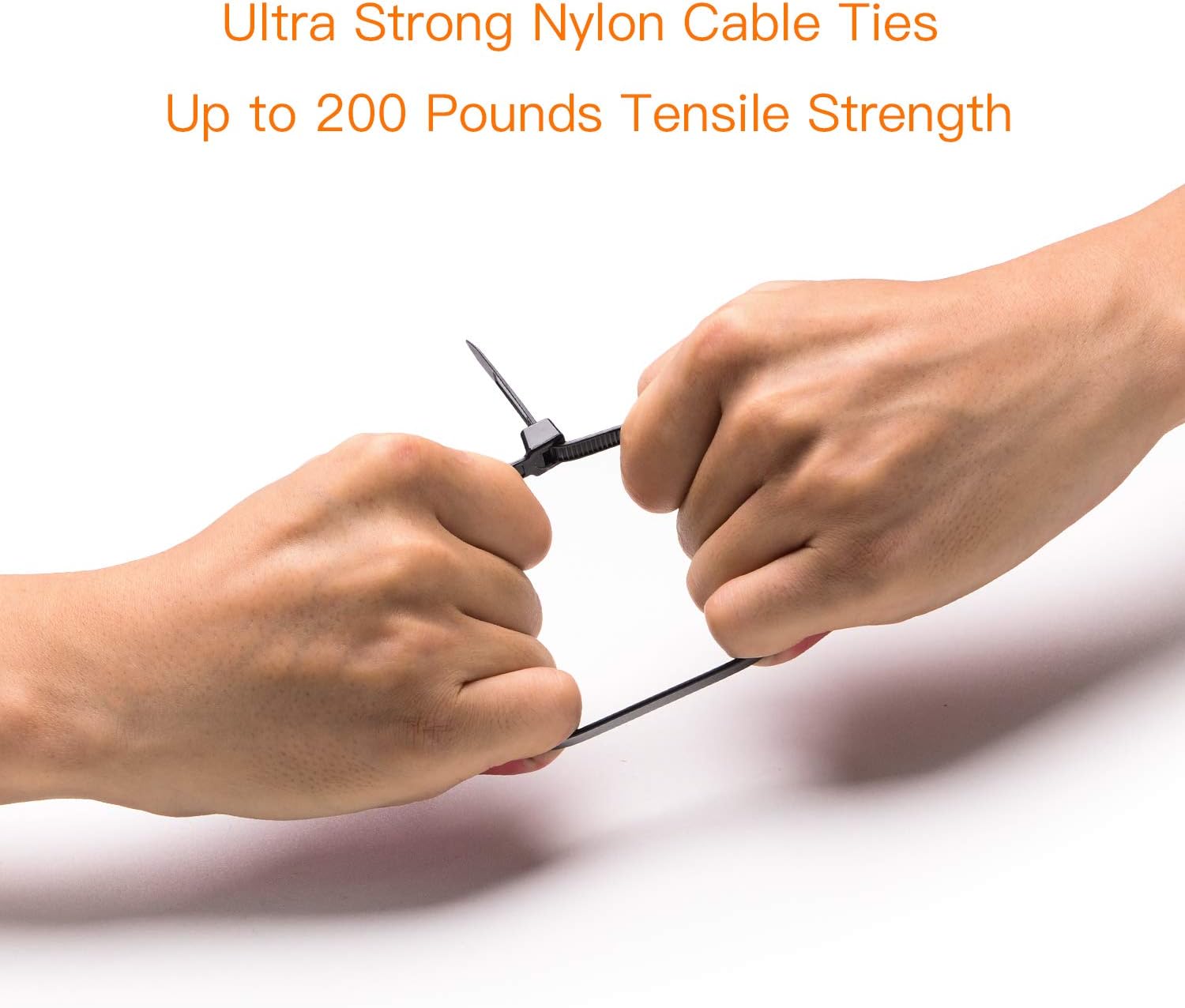 OneLeaf Cable Ties 24 Inch Heavy Duty Zip Ties with 200 Pounds Tensile Strength for Multi-Purpose Use, Self-Locking UV Resistant Nylon Tie Wraps, Indoor and Outdoor Tie Wire.30 Pcs Black