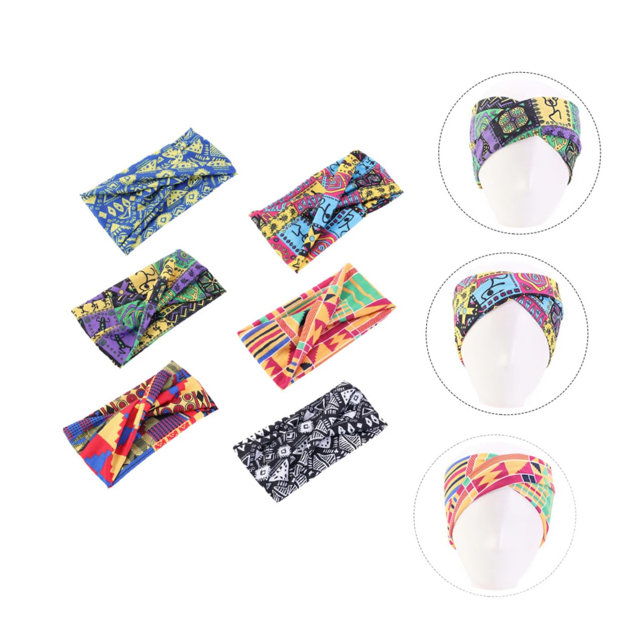 Didiseaon 18pièces Bandeaux Ethniques Tressés Accessoires Et Absorbants Pour Yoga Et Fitness