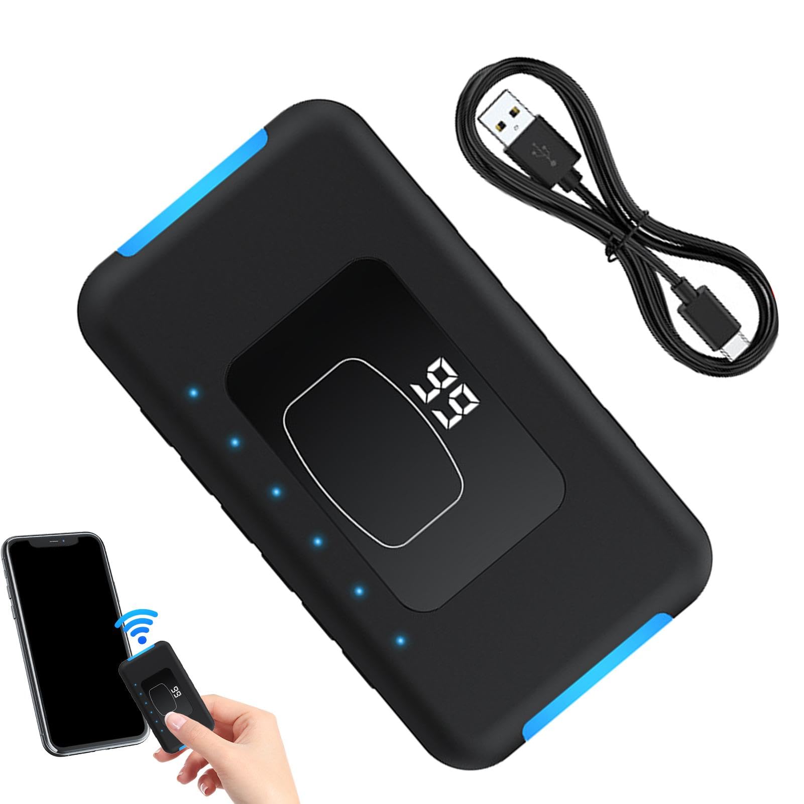 Auto Clicker Per Schermo – 99 Clic Al Secondo, 198 Livelli Di Velocità, Display Digitale, Per Cellulare E Tablet (Nero) - 4