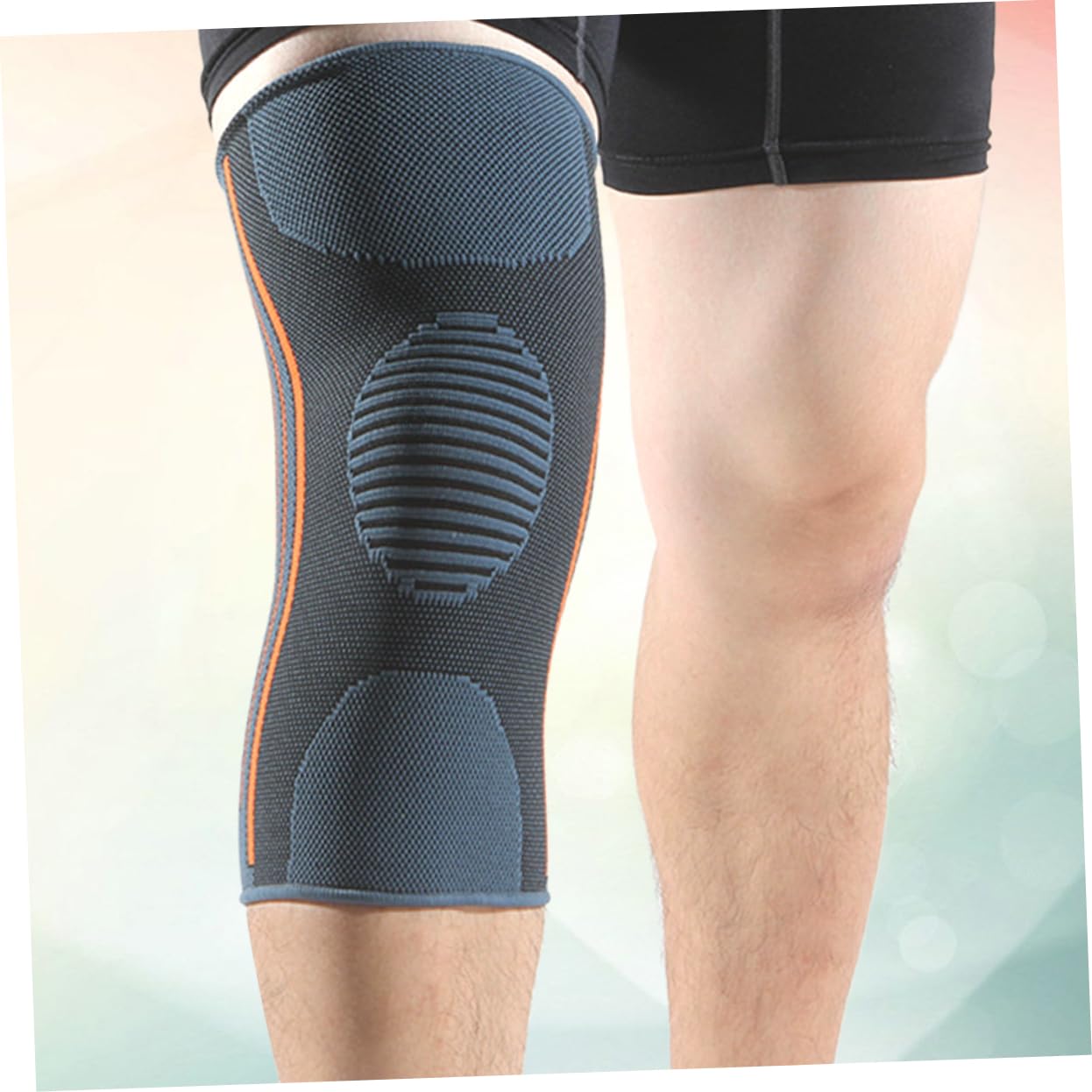 NOLITOY Breathable Elastic Knee Support Pad Nylon Size L for Fitness | Ergonomic Lightweight Design, Grip Warmth and Joint Protection, Suitable for Exercises and Running Use