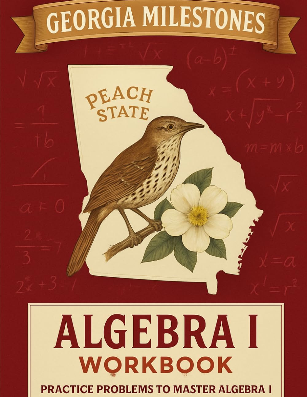 Georgia Milestones Algebra I Workbook: A Complete Algebra 1 Practice Guide with Review, Exercises, and Test-Taking Strategies