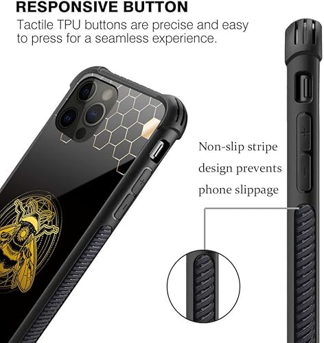 Vista 96 de Funda para iPhone 13 - Nebula Wolf vidrio templado trasero y silicona suave TPU Shock funda protectora Lobo de Nebula.
