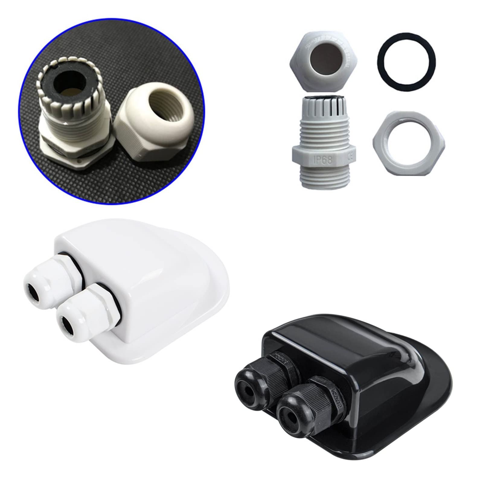Accesorios for caravana, caja de conexiones Solar for coche, entrada de Cable de techo, Cable Solar, caja de conexiones for autocaravana, accesorios for caravanas RV para caravanas, autocaravanas, bar