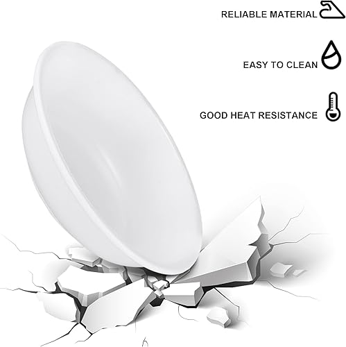 Miniatura 2 de Plato calentador de cera de repuesto, cuenco de cerámica duradero para derretir cera, se adapta a la mayoría de calentadores de cera, forma redonda