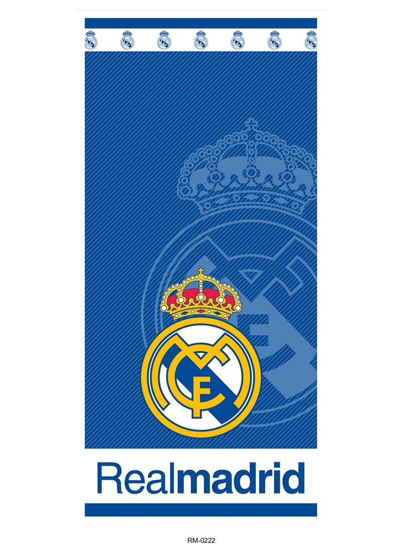 Real Madrid Unisex Doré Microfiber Beach Towel